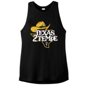 Kenny Dillingham Wearing Texas To Tempe Ladies PosiCharge Tri-Blend Wicking Tank