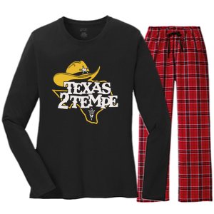 Kenny Dillingham Wearing Texas To Tempe Women's Long Sleeve Flannel Pajama Set 