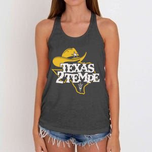 Kenny Dillingham Wearing Texas To Tempe Women's Knotted Racerback Tank