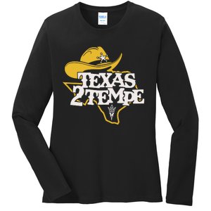 Kenny Dillingham Wearing Texas To Tempe Ladies Long Sleeve Shirt