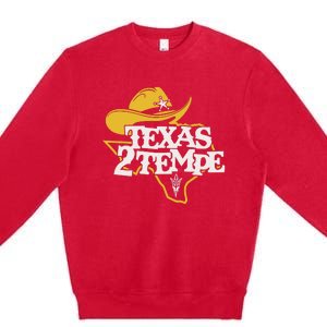 Kenny Dillingham Wearing Texas To Tempe Premium Crewneck Sweatshirt