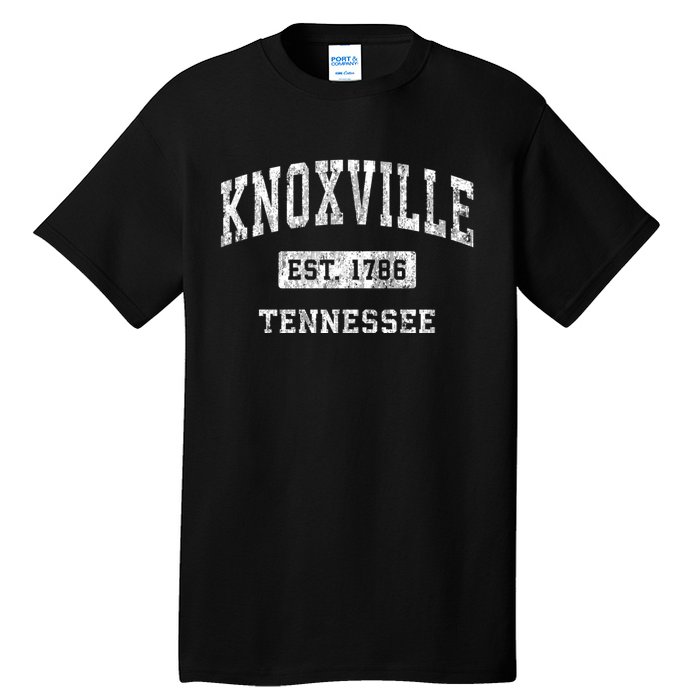 Knoxville Est 1786 Tennessee Tn Vintage Established Sports Design Tall T-Shirt