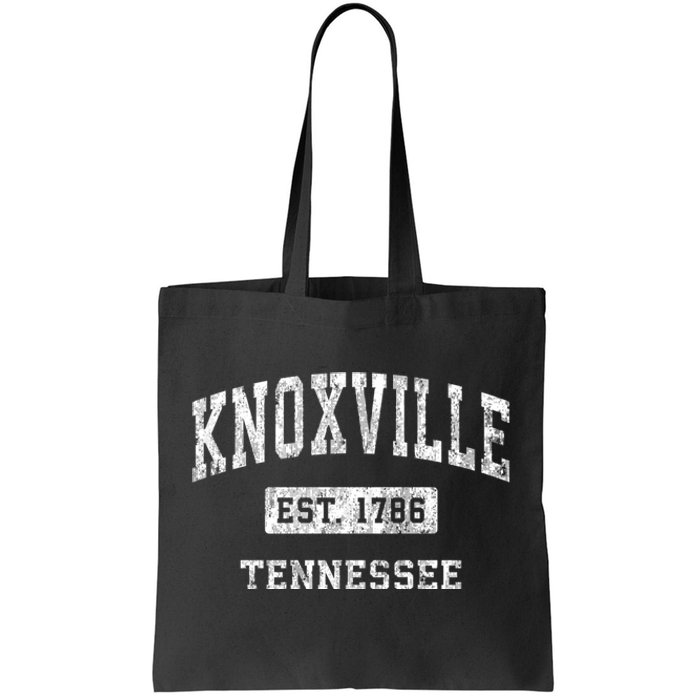 Knoxville Est 1786 Tennessee Tn Vintage Established Sports Design Tote Bag