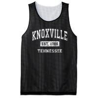 Knoxville Est 1786 Tennessee Tn Vintage Established Sports Design Mesh Reversible Basketball Jersey Tank