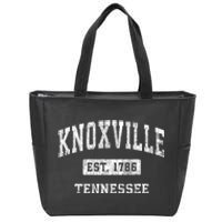 Knoxville Est 1786 Tennessee Tn Vintage Established Sports Design Zip Tote Bag