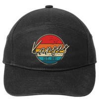 Kansas Est 1861 Pride Vintage Kansas 7-Panel Snapback Hat