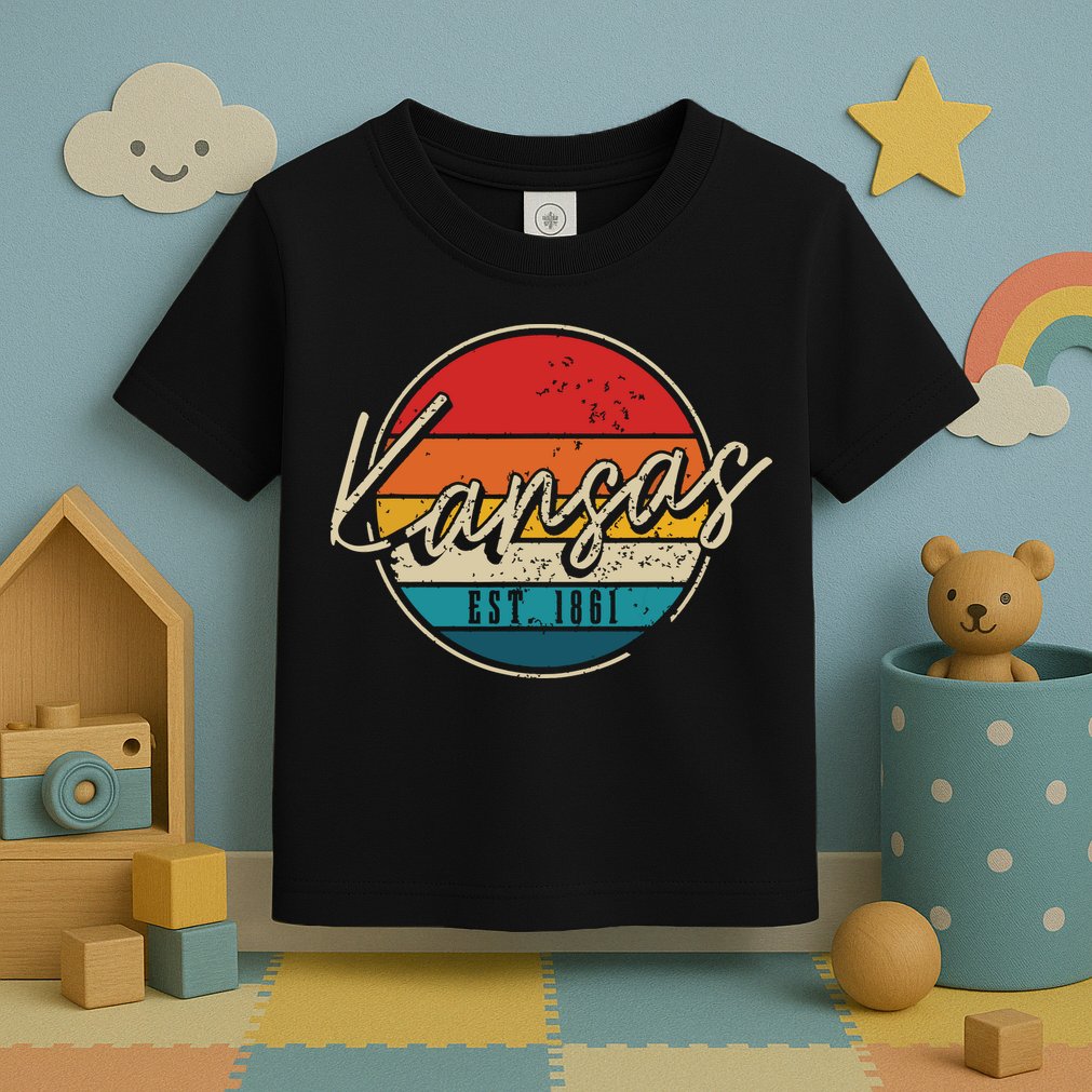 Kansas Est 1861 Pride Vintage Kansas Toddler T-Shirt