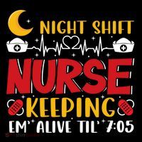 Keeping Em Alive Until Night Shift Nurse Funny Nursing Gift Impact Tech Backpack