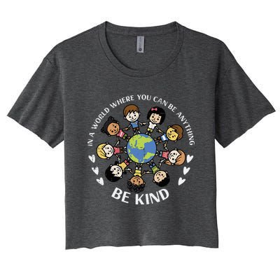 Kind Earth Anti Bullying Unity Day Orange Women's Crop Top Tee