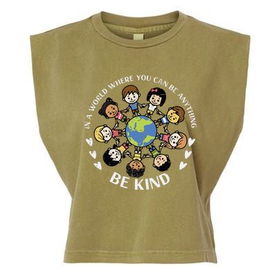 Kind Earth Anti Bullying Unity Day Orange Garment-Dyed Women's Muscle Tee