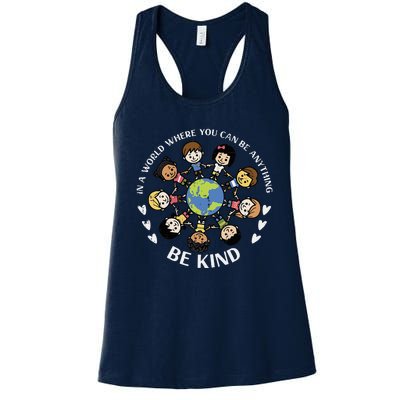 Kind Earth Anti Bullying Unity Day Orange Women's Racerback Tank