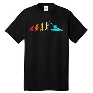 Kayaking Evolution Canoeing Kayaker Paddling Kayak Tall T-Shirt