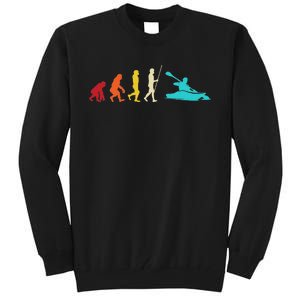 Kayaking Evolution Canoeing Kayaker Paddling Kayak Tall Sweatshirt