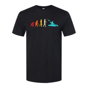 Kayaking Evolution Canoeing Kayaker Paddling Kayak Softstyle CVC T-Shirt