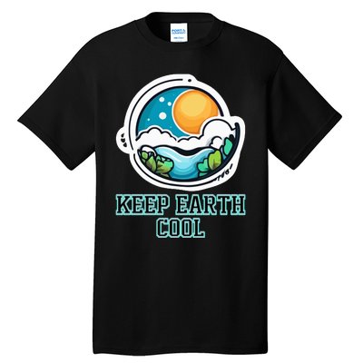 Keep Earth Cool Climate Awareness Tall T-Shirt