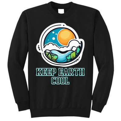 Keep Earth Cool Climate Awareness Tall Sweatshirt