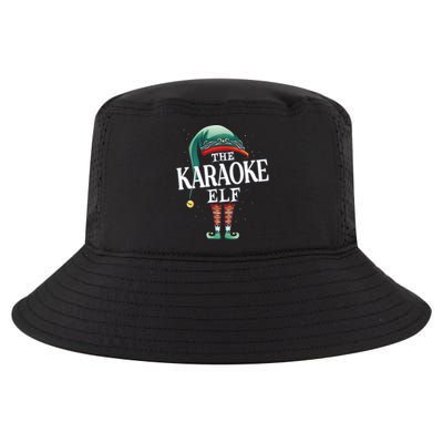 Karaoke Elf Christmas Group Xmas Pajama Party Vneck Cool Comfort Performance Bucket Hat