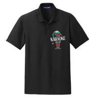 Karaoke Elf Christmas Group Xmas Pajama Party Vneck Dry Zone Grid Polo