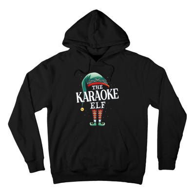 Karaoke Elf Christmas Group Xmas Pajama Party Vneck Tall Hoodie