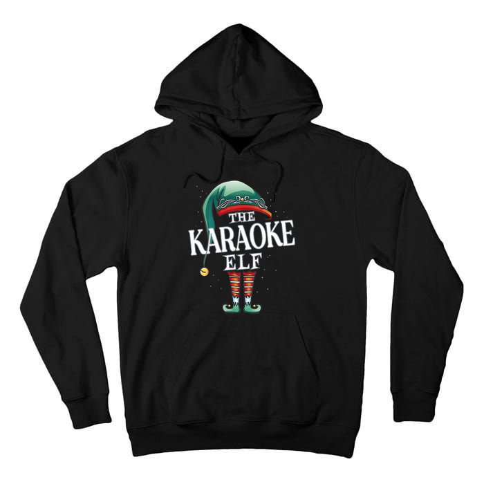 Karaoke Elf Christmas Group Xmas Pajama Party Vneck Tall Hoodie