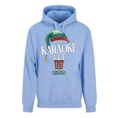 Karaoke Elf Christmas Group Xmas Pajama Party Vneck Unisex Surf Hoodie