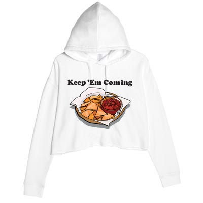 Keep Em Coming Crop Fleece Hoodie