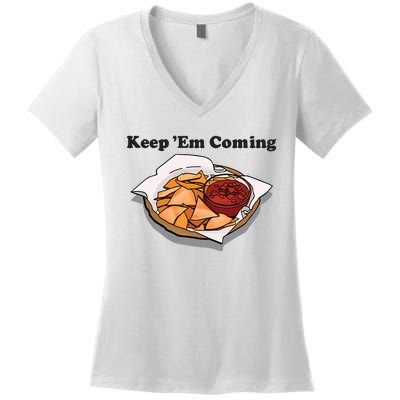 Keep Em Coming Women's V-Neck T-Shirt