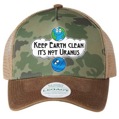 Keep Earth Clean It's Not Uranus funny Astronomy Space Legacy Tie Dye Trucker Hat