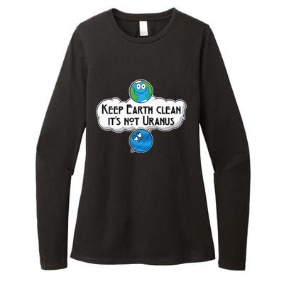 Keep Earth Clean It's Not Uranus funny Astronomy Space Womens CVC Long Sleeve Shirt