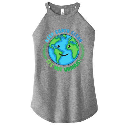 Keep Earth Clean It's Not Uranus EARTH DAY Women’s Perfect Tri Rocker Tank