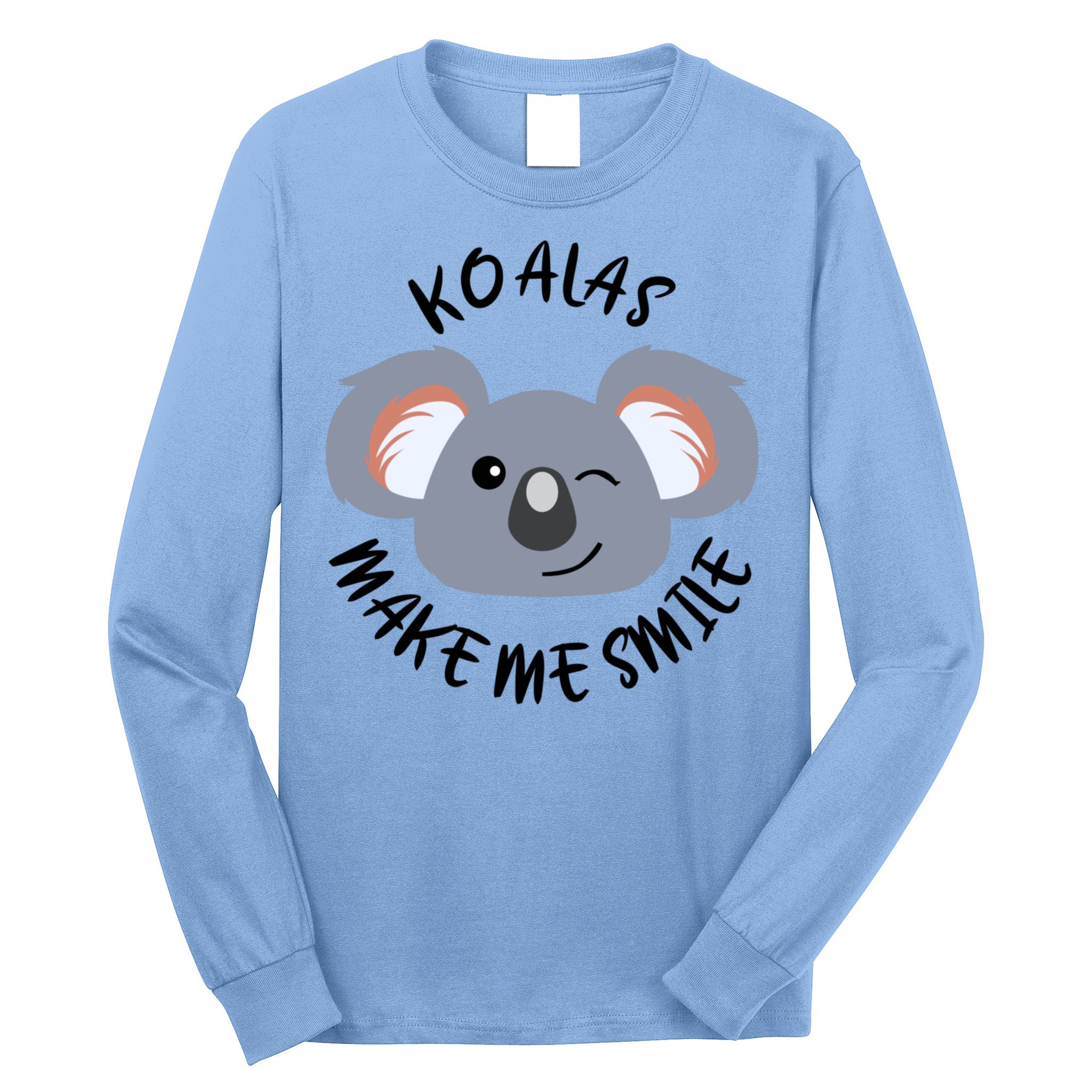 Koala Eating Eucalyptus Ironic Saying Bear Gift Long Sleeve Shirt