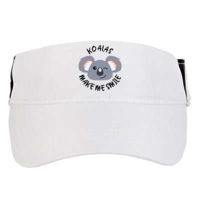 Koala Eating Eucalyptus Ironic Saying Bear Gift Adult Drive Performance Visor