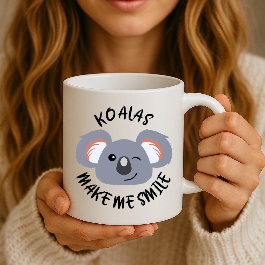 Koala Eating Eucalyptus Ironic Saying Bear Gift Mug