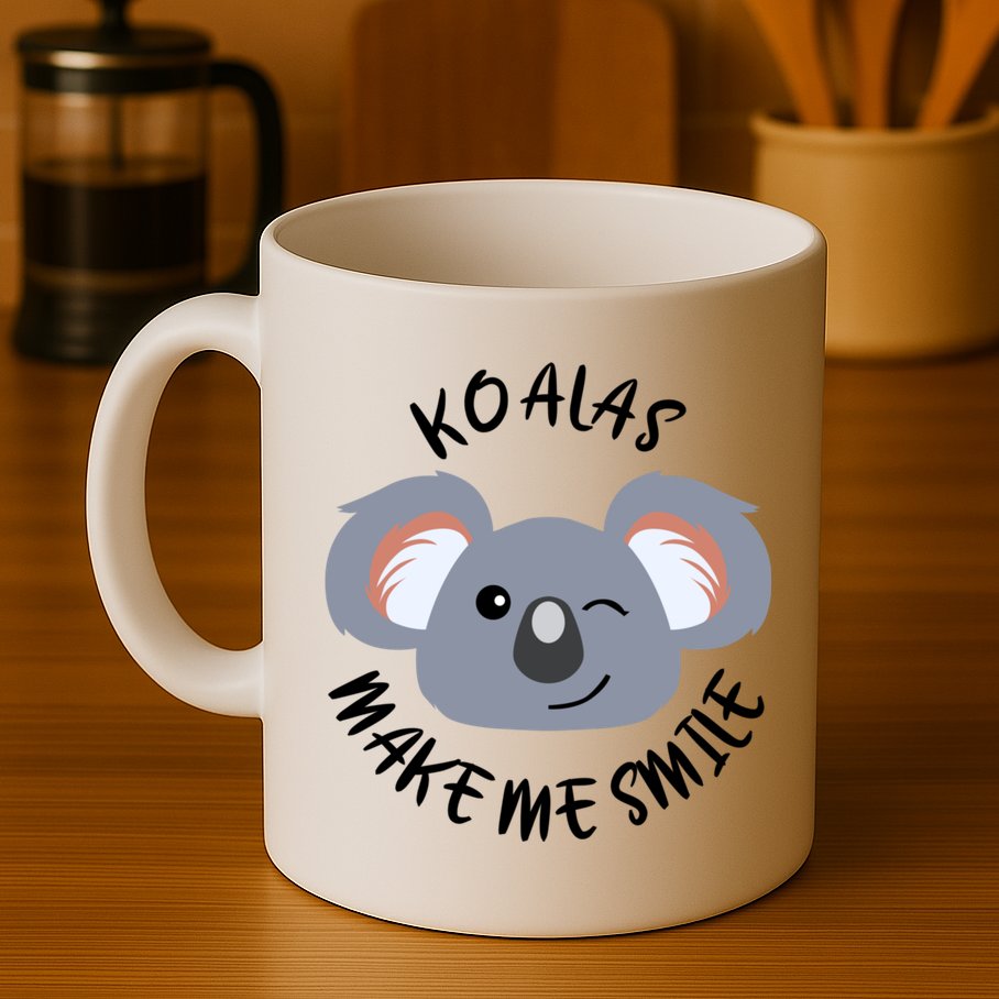 Koala Eating Eucalyptus Ironic Saying Bear Gift Mug