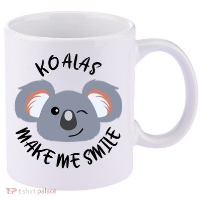 Koala Eating Eucalyptus Ironic Saying Bear Gift 11oz C Handle Ceramic Mug