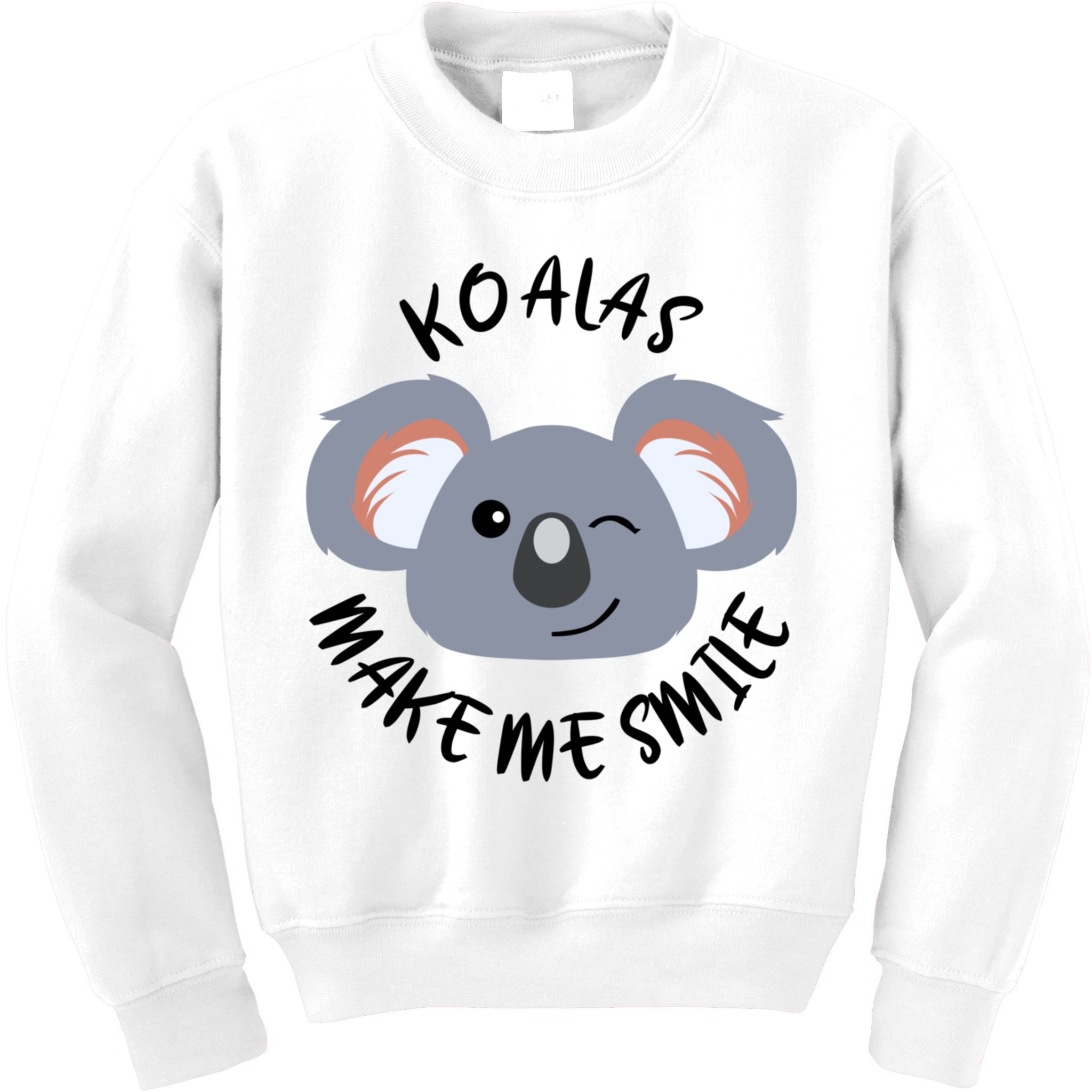 Koala Eating Eucalyptus Ironic Saying Bear Gift Kids Sweatshirt