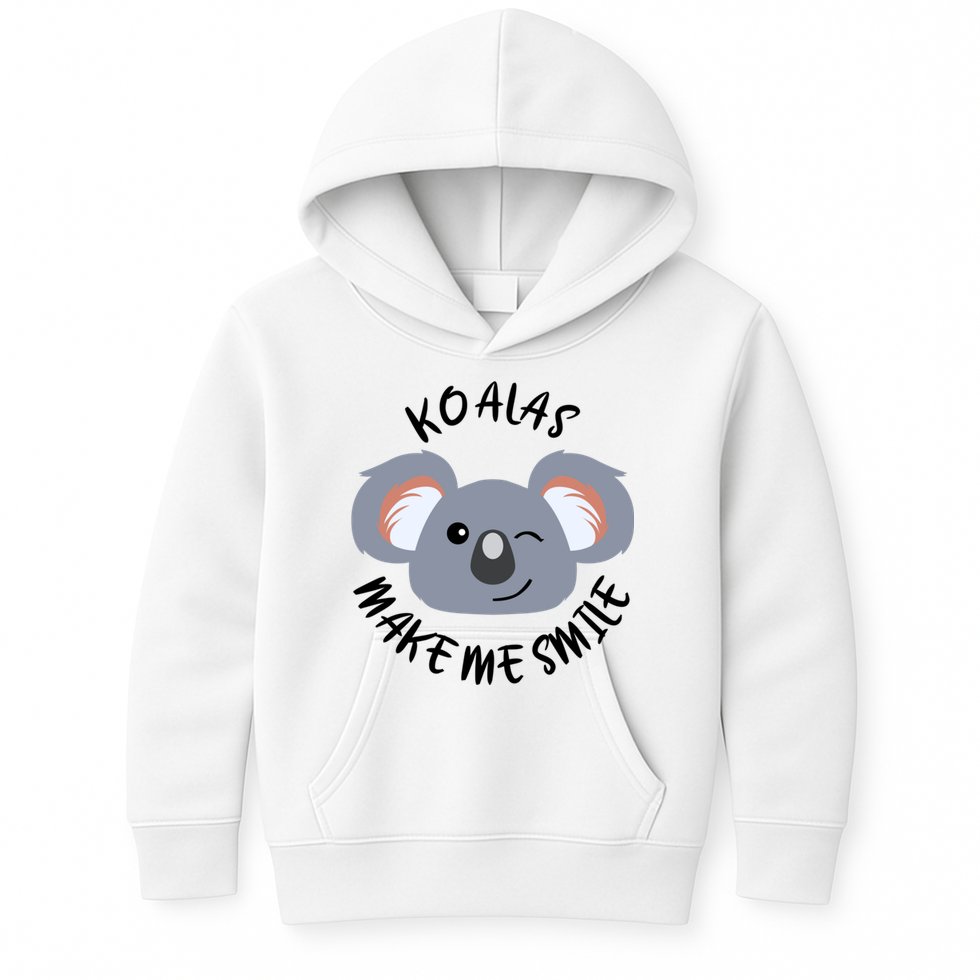 Koala Eating Eucalyptus Ironic Saying Bear Gift Kids Hoodie