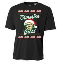 Keep America Great Ugly Christmas Sweater Cooling Performance Crew T-Shirt