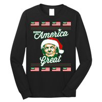 Keep America Great Ugly Christmas Sweater Long Sleeve Shirt