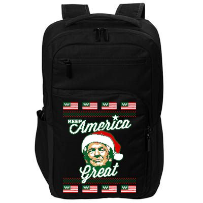 Keep America Great Ugly Christmas Sweater Impact Tech Backpack