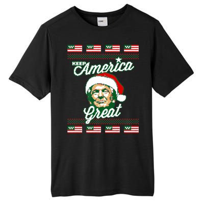 Keep America Great Ugly Christmas Sweater Tall Fusion ChromaSoft Performance T-Shirt