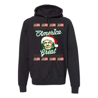 Keep America Great Ugly Christmas Sweater Premium Hoodie