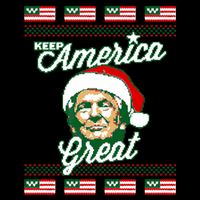 Keep America Great Ugly Christmas Sweater 16 in Basic Backpack