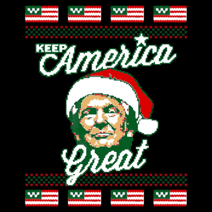 Keep America Great Ugly Christmas Sweater 16 in Basic Backpack