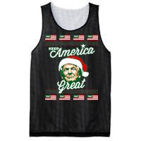 Keep America Great Ugly Christmas Sweater Mesh Reversible Basketball Jersey Tank