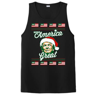 Keep America Great Ugly Christmas Sweater PosiCharge Competitor Tank