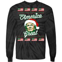 Keep America Great Ugly Christmas Sweater Tie-Dye Long Sleeve Shirt