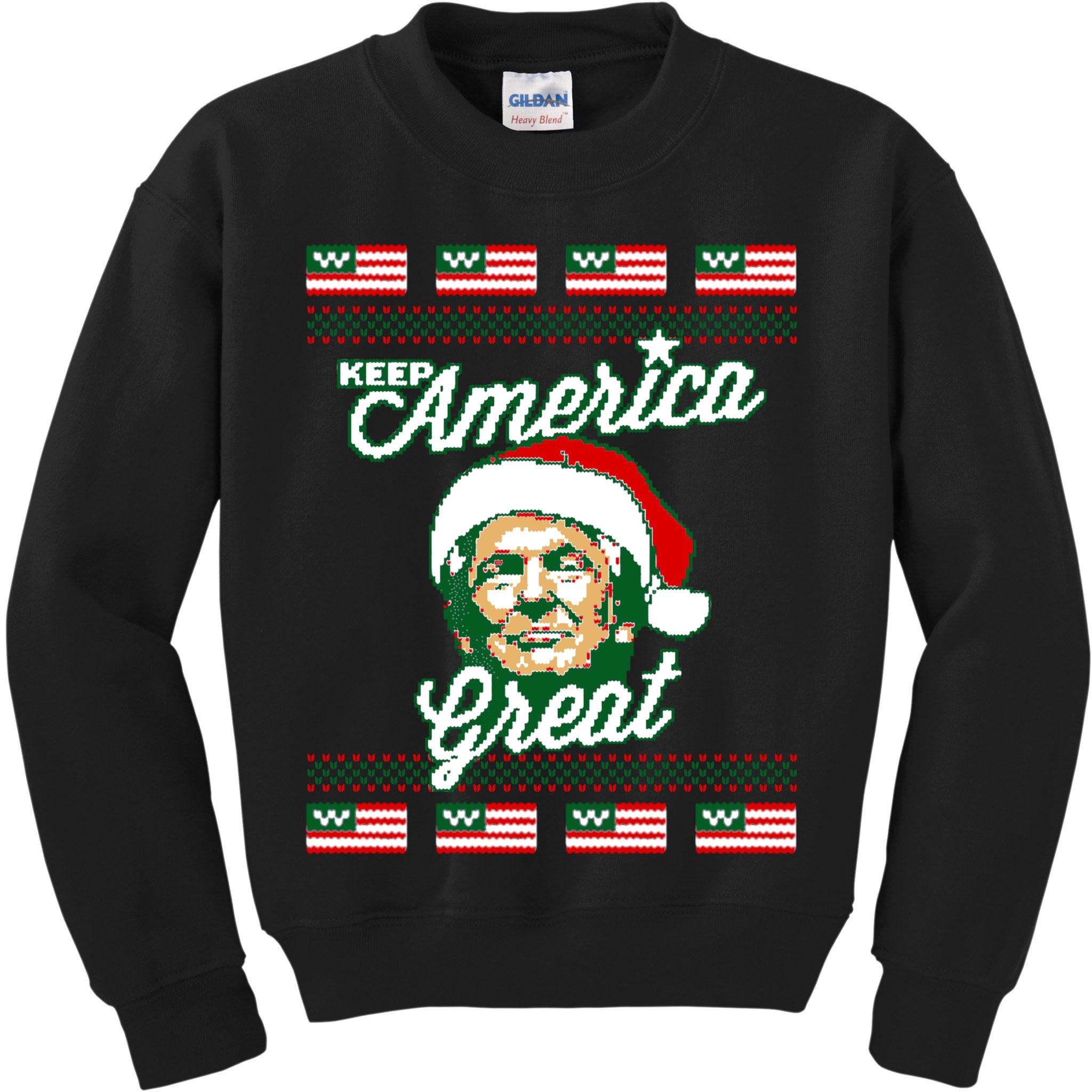Keep America Great Ugly Christmas Sweater Kids Sweatshirt