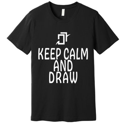 Keep Cal And Draw Astrologian FF14 Premium T-Shirt