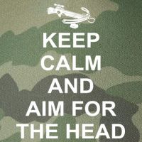 Keep Calm and Aim For The Head Legacy Tie Dye Trucker Hat